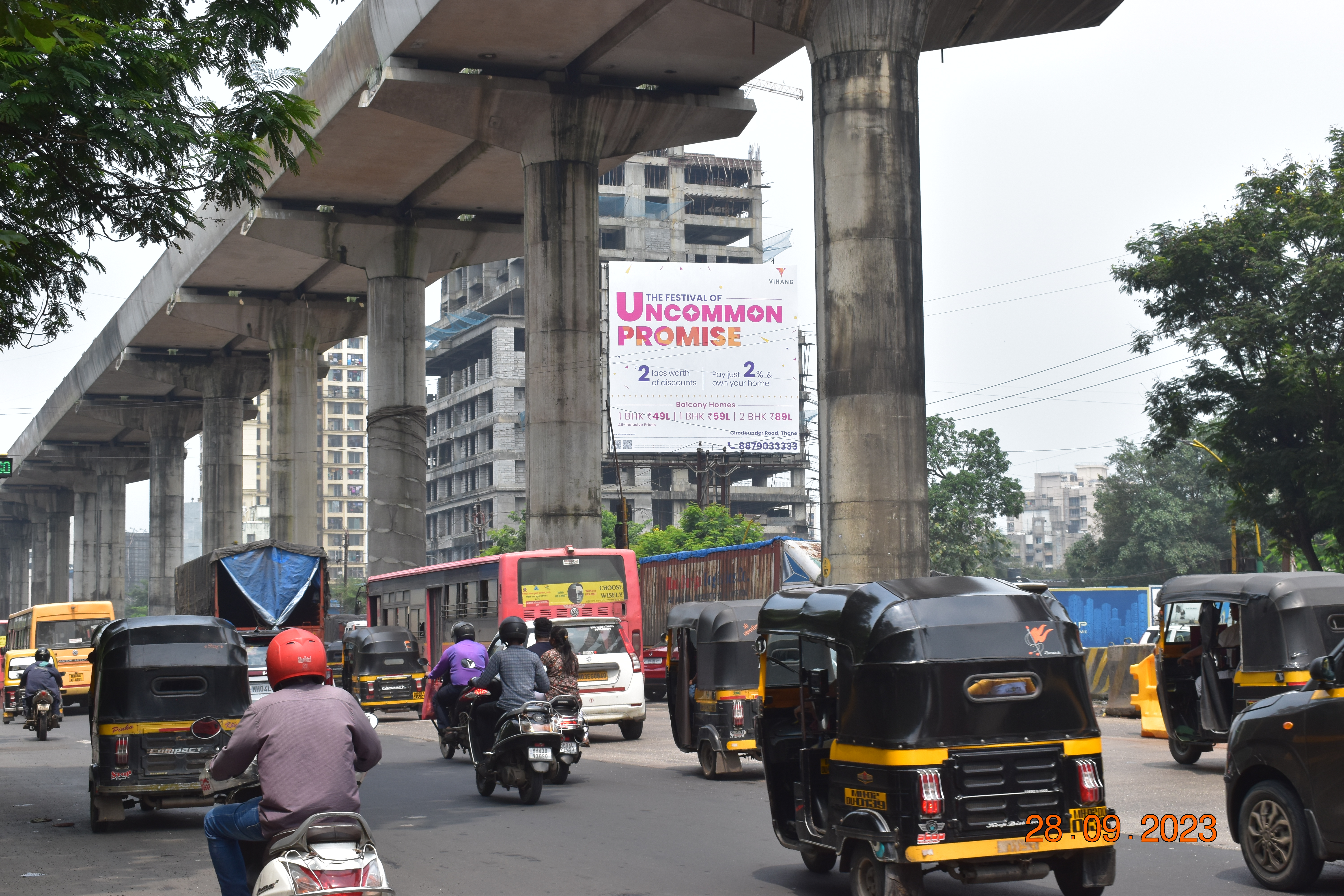 Thane G B Rd Anand Nagar Junction  hoarding